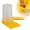 Yellow_13X15X8.5cm, variant on Gnmfd Beekeeping Water Feeder Bee Drinking Entrance Cup for Hive Spring Summer Bee Care, Easy Fill and Clean, Transparent Yellow Plastic Feeder for Beekeepers, Efficient Honeybee Hydration Tool