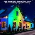 thumbnail image 4 of ALILYY 50ft Outdoor LED Smart Lights, RGBIC Outdoor Lights w/ Voice Control, for Christmas, Halloween, Party, Gameday and More, 4 of 12