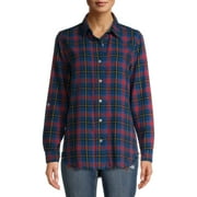 EV1 from Ellen DeGeneres Women’s Plaid Button Down Shirt