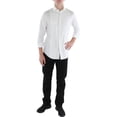 thumbnail image 2 of Alfani Mens Slim Fit Pleated Button-Down Shirt, 2 of 2