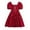 Red, variant on Kids Girls Christmas Dresses Crew Neck A-Line Short Sleeve Girls Winter Dresses Girls Outfits Girl Dresses Size 9-10 Years