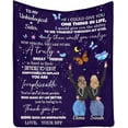 thumbnail image 1 of LHSHID Personalized Blanket to My Unbiological Sister My Best Friend Thank You for being Such an Inspiration Blanket for Bed Couch, 1 of 4