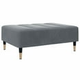 thumbnail image 5 of vidaXL Canapé-Lit 2 Places avec Repose-Pieds Velours Gris Foncé, 5 of 5