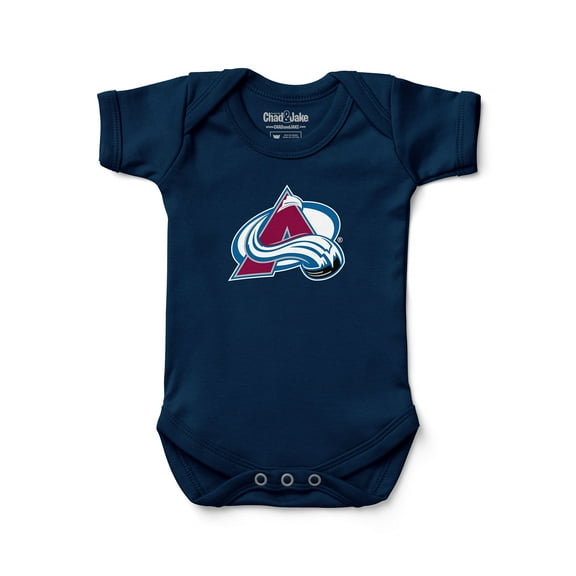 Newborn & Infant Chad & Jake Navy Colorado Avalanche Primary Logo Bodysuit