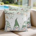 thumbnail image 2 of Pillow Covers 18x18 Set of 2, Coastal Eucalyptus Square Throw Pillow Covers for Couch/Sofa/Living Room, Ocean Botanical Gnomes Starfish Leaf Green Decorative Soft Pillowcases for Couch Throw Pillows, 2 of 9
