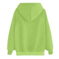 thumbnail image 3 of Lcziwo Women's Cute Print Hoodies Casual Winter Pullover Sweatshirts Long Sleeve Drawstring Teddy Bear Print Tops with Pockets Green,M, 3 of 4