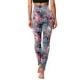 thumbnail image 3 of Luxalzxs Yoga Leggings for Women Classic Retro Color Floral Graffiti Print Sweatpants High Waisted Tummy Control Workout Legging Yoga Pants, 3 of 5