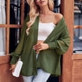 thumbnail image 7 of QUYUON Lightweight Summer Cardigan Sale Long Sleeve Cardigan Sweaters for Women Polyester Womens Long Cardigans Cardigan Jacket Style Q-3906 Winter Knit Sweater Outerwear Coat Army Green XL, 7 of 7