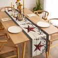 thumbnail image 3 of Table Runner 60 Inches Long for Kitchen Dining, Texas Star Red Dresser Scarf Farmhouse, Dining Table Decorations for Wedding/Parties, Farmhouse Berry Wooden Vintage 13 x 60 In, 3 of 8