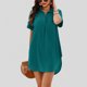 thumbnail image 1 of WILLBEST Vestidos Largos Casuales Para Mujer Vestido Informal Con Dobladillo Redondo Y Cuello Levantado, Color Sólido, A La Moda Para Mujer, 1 of 3