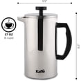 thumbnail image 5 of Kaffe KF1020 French Press Coffee Maker, Stainless Steel, 6 cups / 0.8L, 5 of 8