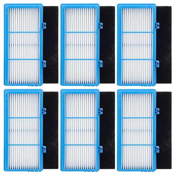 6 Pack HEPA Filters and Carbon Booster Sheets Replacement Parts HAPF30AT Compatible with Holmes AER1 Air Purifiers