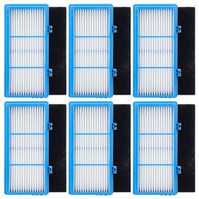 6 Pack HEPA Filters and Carbon Booster Sheets Replacement Parts HAPF30AT Compatible with Holmes AER1 Air Purifiers