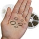 thumbnail image 3 of 1380 Uds. Conectores de anillo tórico, anillos de salto abiertos de Metal, anillos de salto para conectores de fabricación de joyas (4mm, 5mm, 6mm, 8mm, 10mm, 12mm), 3 of 5