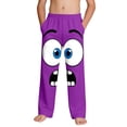 thumbnail image 2 of ATOGUTA Boys Loungewear Pants Funny Graphic Sweatpants Athletic Sports Pants for Kids Size 4T-14, Purple, 2 of 5