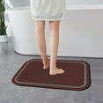 thumbnail image 5 of Xecvkr Non Slip Mats for Floor Diatomite Bathroom Mat for Shower and Sink, 40x60cm Water Absorbent Anti-Slip Foot Pad, Quick Dry Toilet Floor Rug, Gray Brown Blue, 5 of 6