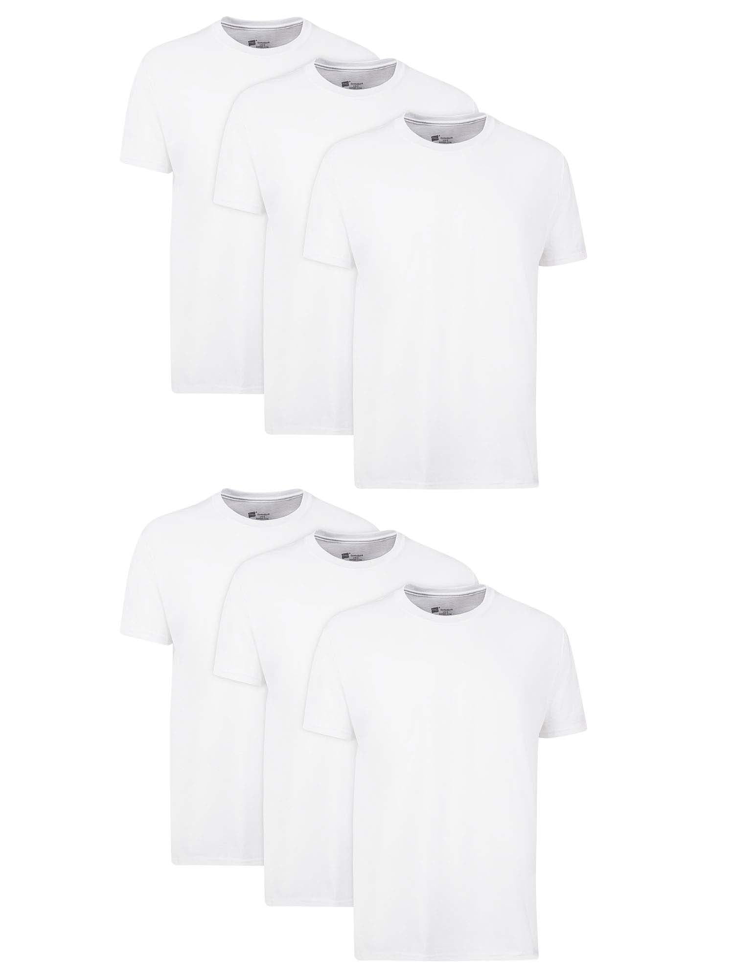 4 pack hanes mens t shirt white sizes S XL choose your size