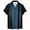 Black, variant on Men's Bowling Shirt Short Sleeve Button Down Casual Summer Beach Shirts for Men