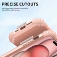 thumbnail image 2 of JTCASES for iPhone 15 Plus Case, Drop Resistant Corners, Wireless Charging, Heavy Duty Shockproof Hybrid Hard PC Bumper, Camera Protection, Skin-feel Anti-scratch Tough Phone Cover, Rosegold, 2 of 9