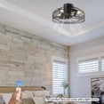 thumbnail image 2 of Classic Black Ceiling Fan Light with Remote Control, 5 Blades, 3-Speed Wind, 60W LED, Whisper Quiet, Energy Efficient, Ideal for Living Room, Bedroom, Kitchen – Indoor Use, 2 of 10