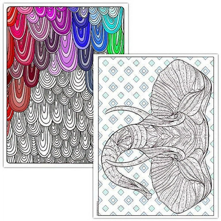 10 Pack Adult Coloring Book Super Set - Bundle with 10 Adult Coloring Books  for Women, Men Featuring Mandalas and More Plus Colored Pencils and  Bookmark, Advan…