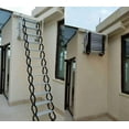 thumbnail image 6 of INTSUPERMAI Wall Mounted Attic Folding Ladder Extension Stairs 12 Steps Magnesium Alloy, 6 of 6