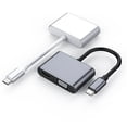 thumbnail image 3 of Adaptador USB C a HDMI y VGA, adaptador de convertidor de vídeo USB tipo C a VGA HDMI UHD LYD Otros accesorios periféricos de la computadora, 3 of 4