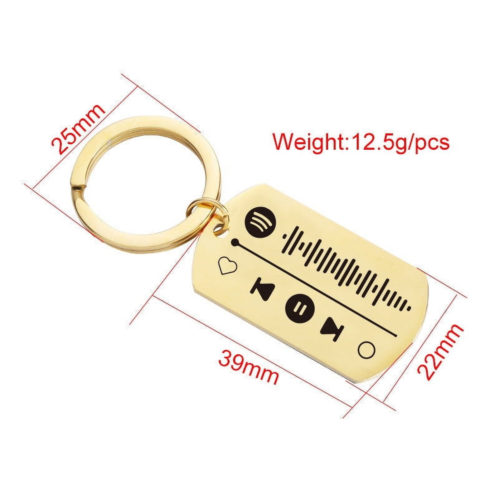 Stainless Steel Keychain, Simple Personality Mirror Polished Key Ring, Durable Metal Key Chain Accessory