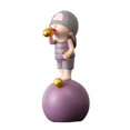 thumbnail image 2 of Escultura de figura de dibujos animados, adorno, estatua, decoración de mesa de oficina A_Boy_Purple, 2 of 9