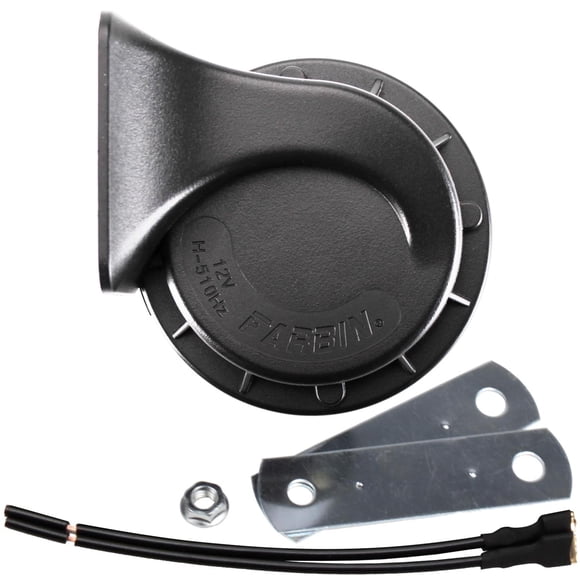 FARBIN - Bocina compacta de 12 V para coche, tono alto, 510 Hz, impermeable, universal para cualquie