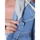 thumbnail image 5 of Chaqueta de mezclilla para mujer INSPIRE CHIC con capucha, de manga larga, desgastada, con botones y capucha desmontable, 2XL, azul, 5 of 5