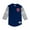 Blue - navy, variant on Mitchell & Ness Mens Washington Senators Henley Shirt, Blue, X-Large