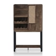 thumbnail image 2 of Pemberly Row Transitional Wood 8-Bottle Wine Cabinet in Reclaimed Oak, 2 of 7