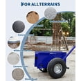 thumbnail image 6 of QinaQin Panel Dolly with Extended Handle,Heavy-Duty Drywall Cart, Solid Rubber Wheels, Adjustable Frame for Drywall, Plywood, Doors Use,Blue, 6 of 9