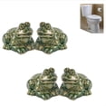 thumbnail image 3 of Billuyoard Tapas decorativas de resina para inodoro, bonito tema de rana, duraderas y a prueba de óxido, bonitas tapas decorativas para el baño Decoración del hogar rana, 3 of 6