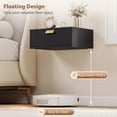 thumbnail image 4 of HOMCOM Floating Nightstands Set of 2, Bedside Tables Black, 4 of 10