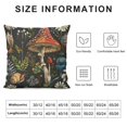 thumbnail image 5 of Awypu Mushroom Pillow cover,fairycore room decor,dark academia room decor,Forest Decor,witch decor,Mushroom Pillow Cover,mushroom decor,Black Lumbar Pillow Cover,, 5 of 5