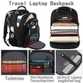 thumbnail image 2 of Travel Laptop Backpack,Extra Large 18.4 Inch Laptop RFID Anti Theft TSA Friendly Backpack with USB Charging Port,Water Resistant College School Bookbag,Computer Bag for Women Men Notebook Basketball, 2 of 2