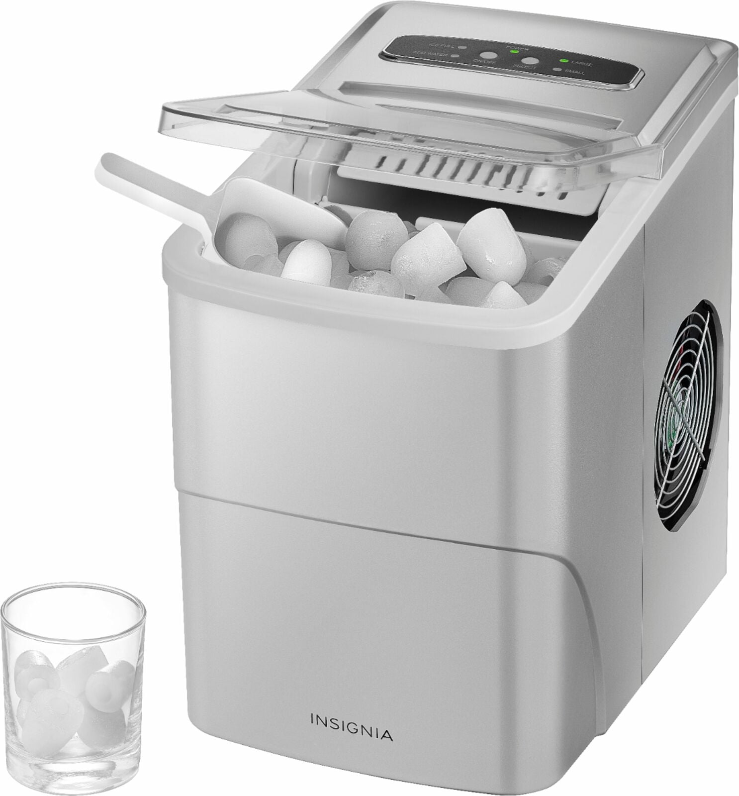 Insignia 26 Lb Portable Ice Maker Silver Walmart Com Walmart Com