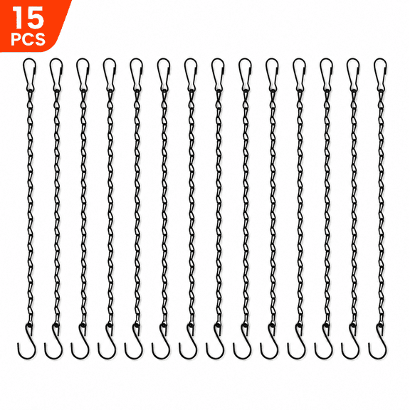 Hanging Chain Garden Plant Hangers for Bird Feeders Planters Lanterns and Ornaments Home Decor 15PCS