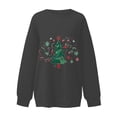 thumbnail image 4 of Futezty Christmas Sweatshirts for Women Novelty Funny Santa Xmas Tree Graphic Pullover Tops Loose Casual Fleece Shirts, 4 of 4