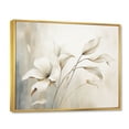 thumbnail image 2 of Designart "White Botanical gracefulness III" Abstract Botanicals Floater Framed Wall Decor, 2 of 7