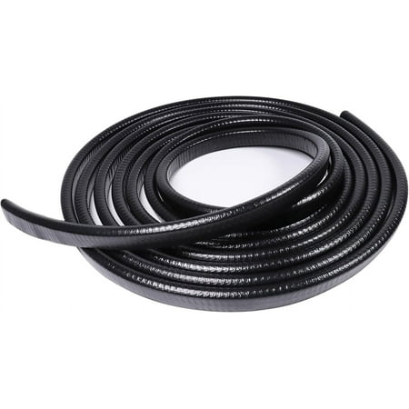 

Black Edge Trim U-Channel Rubber Seal Edge Trim with Metal 1/2 X 3/8 - Fit Gap 3/64 to1/4 Car Door Edge Sealing Strip PVC Weather Stripping with Steel Metal Edge Protector