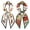 Horse and Carriage, variant on allydrew 2 Piece Womens Silky Feeling Long Skinny Scarf Set, 55.5 x 5.15 Inch Satin Neck Scarf, Floral Ginkgo