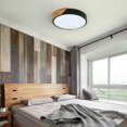 thumbnail image 2 of Lámpara de techo LED moderna para áreas interiores, lámpara ultrafina de roble y hierro no regulable con pantalla acrílica, montaje empotrado minimalista de madera para sala de estar, cocina,, 2 of 5