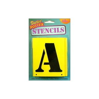 Vancool 36 Pcs Alphabet Letter Stencils, 3 inch Reusable Plastic Letter and  Number Stencils for Wood, Wall, Chalkboard