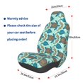 thumbnail image 3 of Wukai Turtles And Seahorses Full Set Car Seat Covers with Soft Padding Universal Auto Front Seats Protector and Cushion Mat, 3 of 5