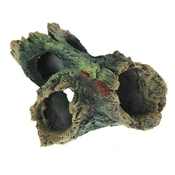 SEWCHICS Shrimp Cave Aquarium Tunnel Resin Aquarium Tree Trunk 1Pcs