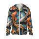 thumbnail image 1 of Balery Colorful Koi Fish Art Sudadera ligera de manga larga con capucha y protección solar UPF 50+ para hombre y mujer, ideal para pesca y running-Large, 1 of 7