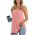 thumbnail image 7 of Holzkary Womens Tank Tops Crew Neck Sleeveless Flowy Racerback Tank Casual Basic Loose Fitted Shirts Women's Tank Tops 2025 Summer Blouses Casual Sleeveless Shirts Ladies Loose Fit Blouses Pink Xxl, 7 of 7